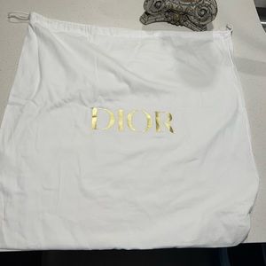 LARGE DIOR DUST BAG WHITE